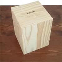 Ahşap Kumbara Ham Boyasız 