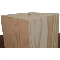 Ahşap Kumbara Ham Boyasız 