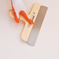 Eğri Saplı Ispatula Ahşap Saplı - Yay Çeliği - 20 cm 