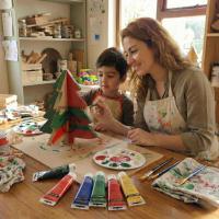 Ham MDF Dekoratif Yılbaşı Ağacı (Klasik Model)