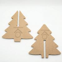 Ham MDF Dekoratif Yılbaşı Ağacı (Klasik Model)