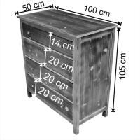 Masif Ahşap Şifonyer