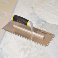 Seramik Malası Kare Dişli 8x8 -Alüminyum Saplı - Yay Çeliği - 30 cm 