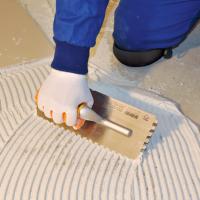 Seramik Malası Kare Dişli 8x8 -Alüminyum Saplı - Yay Çeliği - 30 cm 