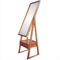 Masif Ahşap Ayaklı Ayna, Çekmeceli.