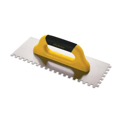 Seramik Malası Kare Dişli 8x8 - Kapalı Plastik Saplı - Yay Çeliği - 40 cm